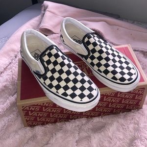 checkered vans womans